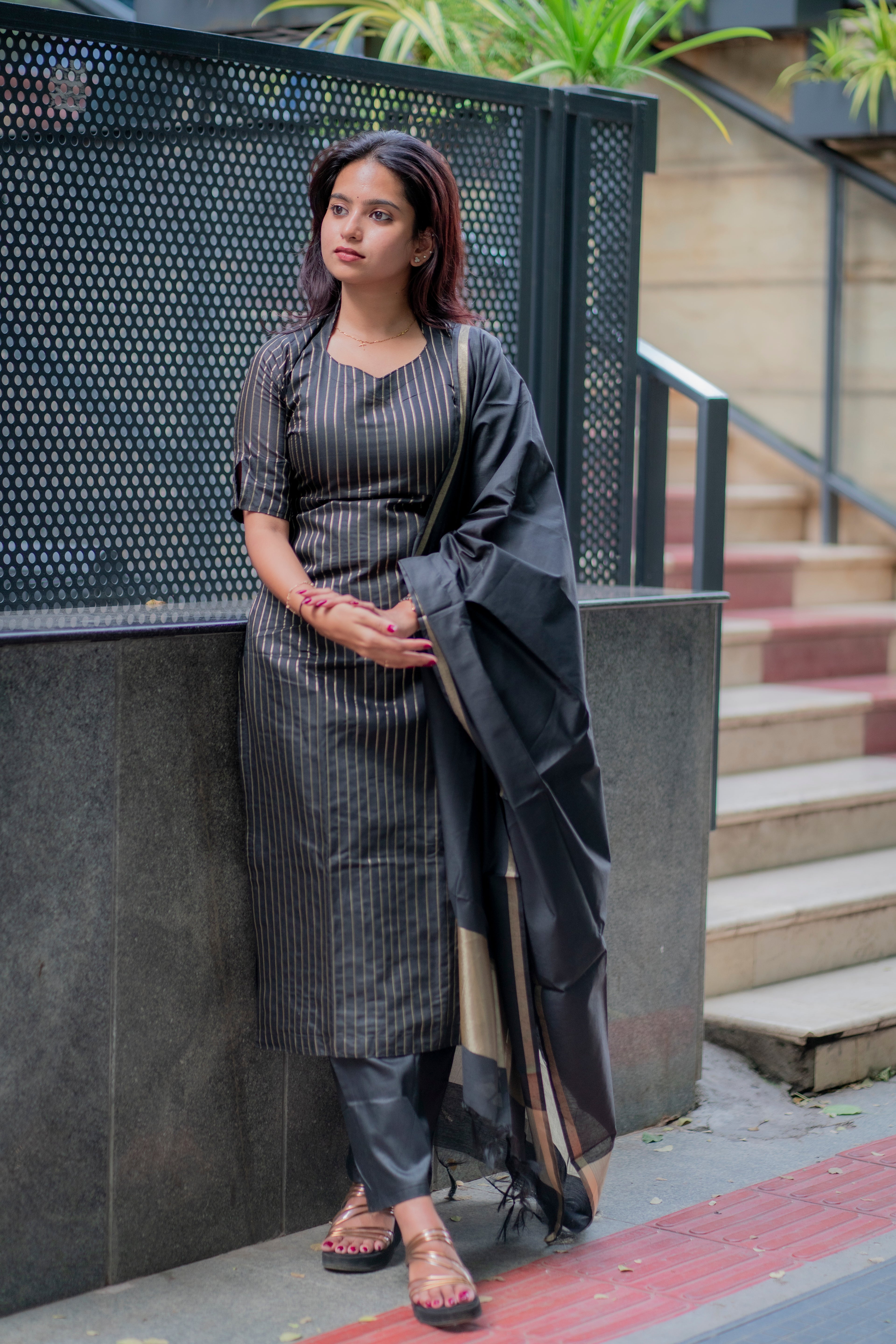 Devika Vegan silk suit set