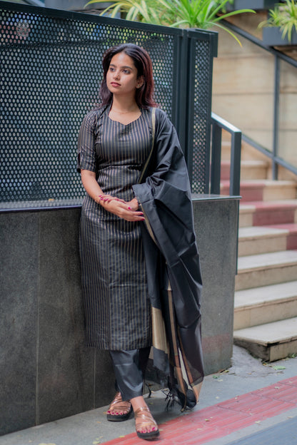 Devika Vegan silk suit set