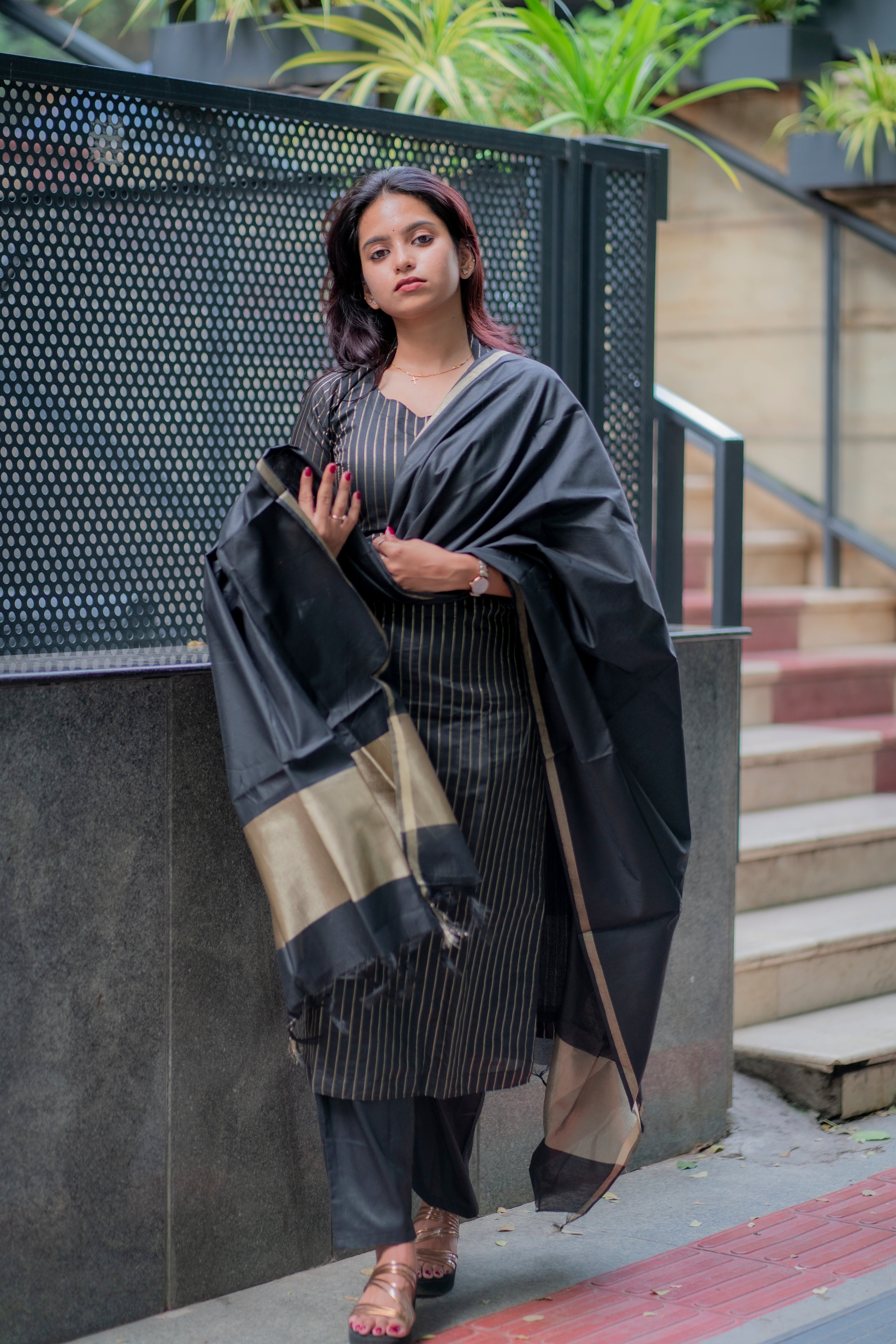 Devika Vegan silk suit set