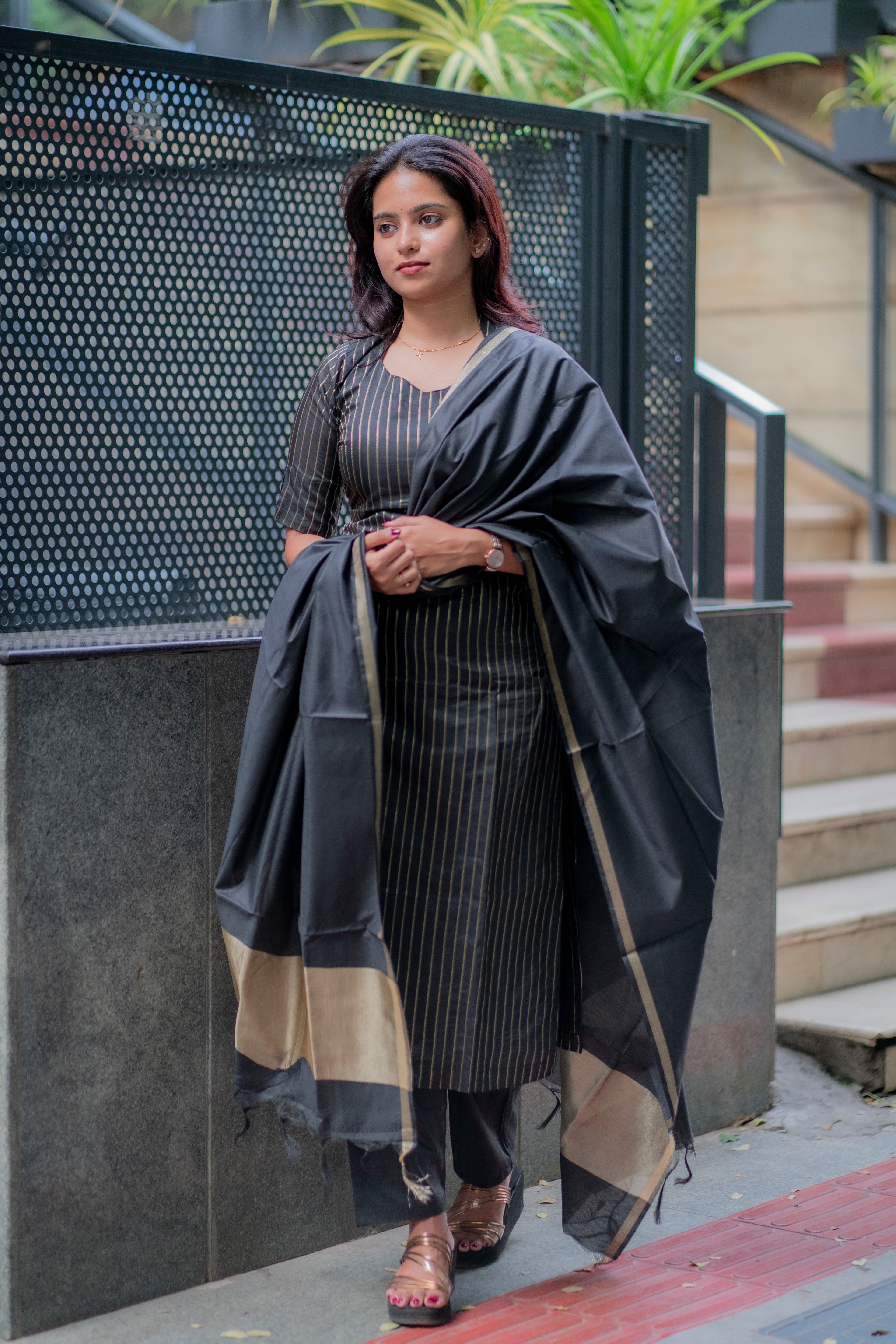 Devika Vegan silk suit set