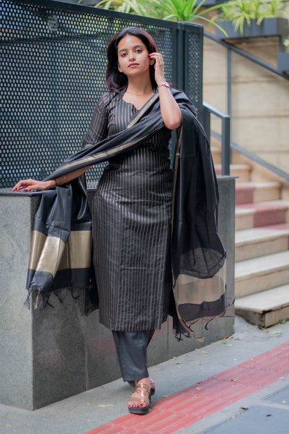 Devika Vegan silk suit set