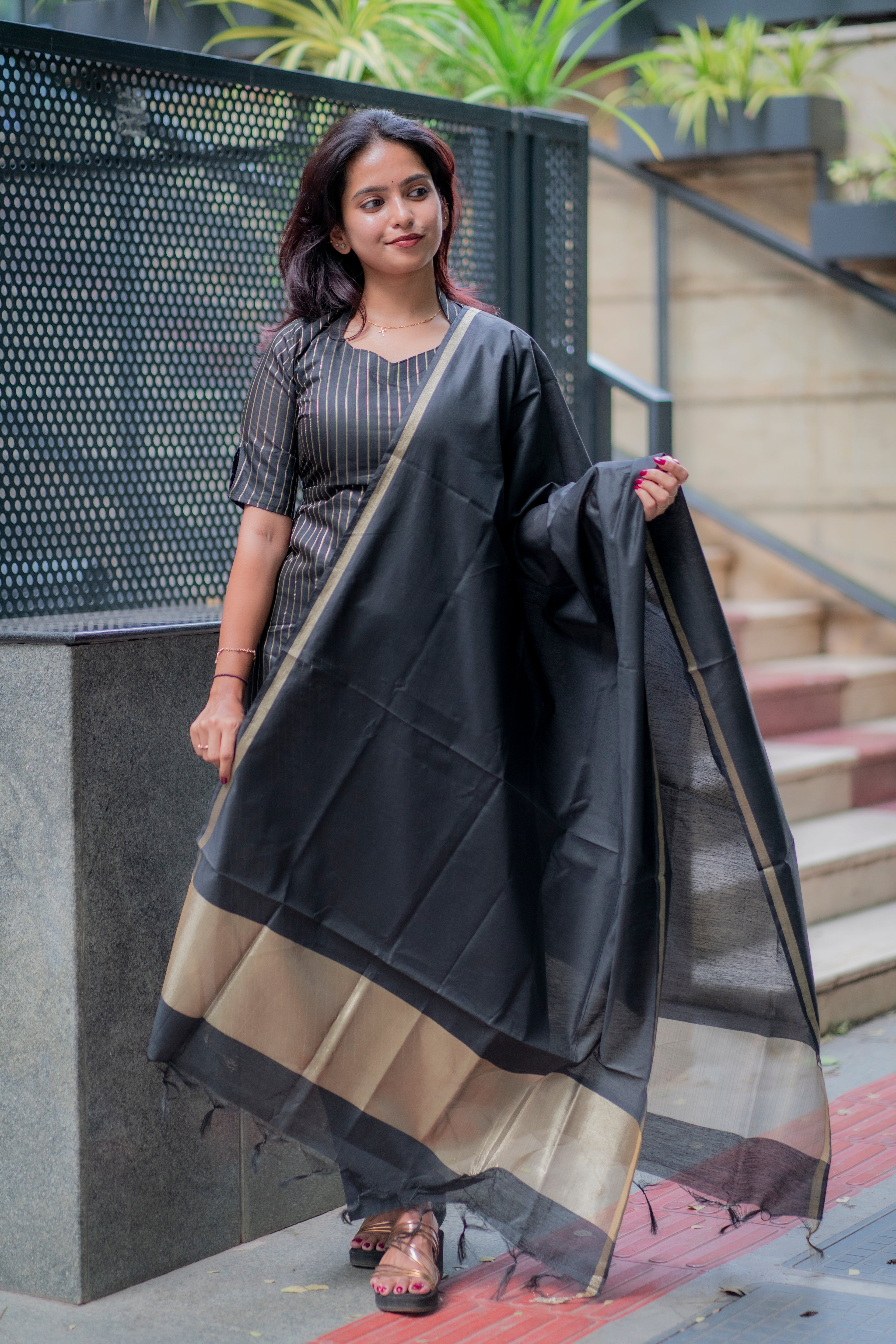 Devika Vegan silk suit set