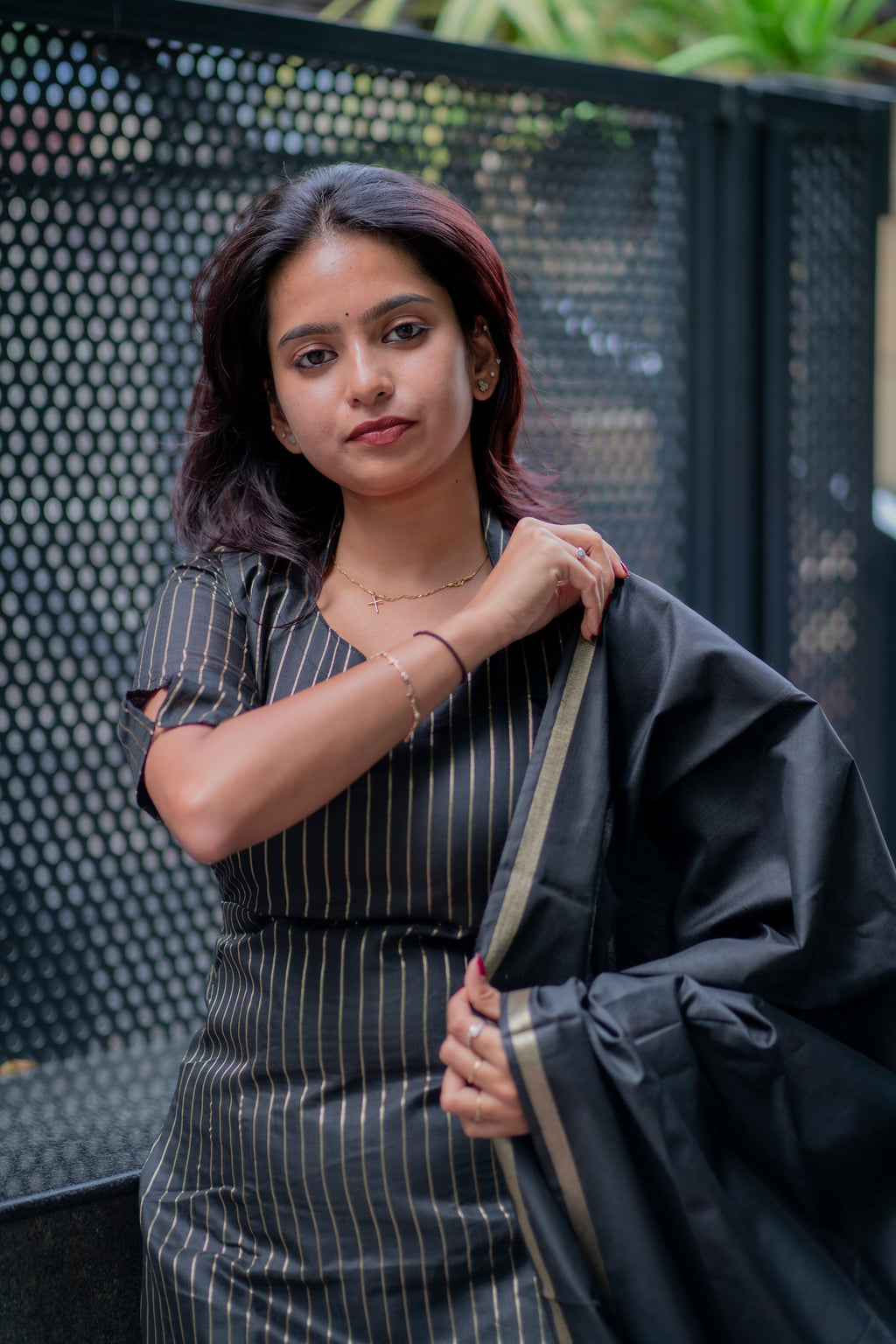 Devika Vegan silk suit set