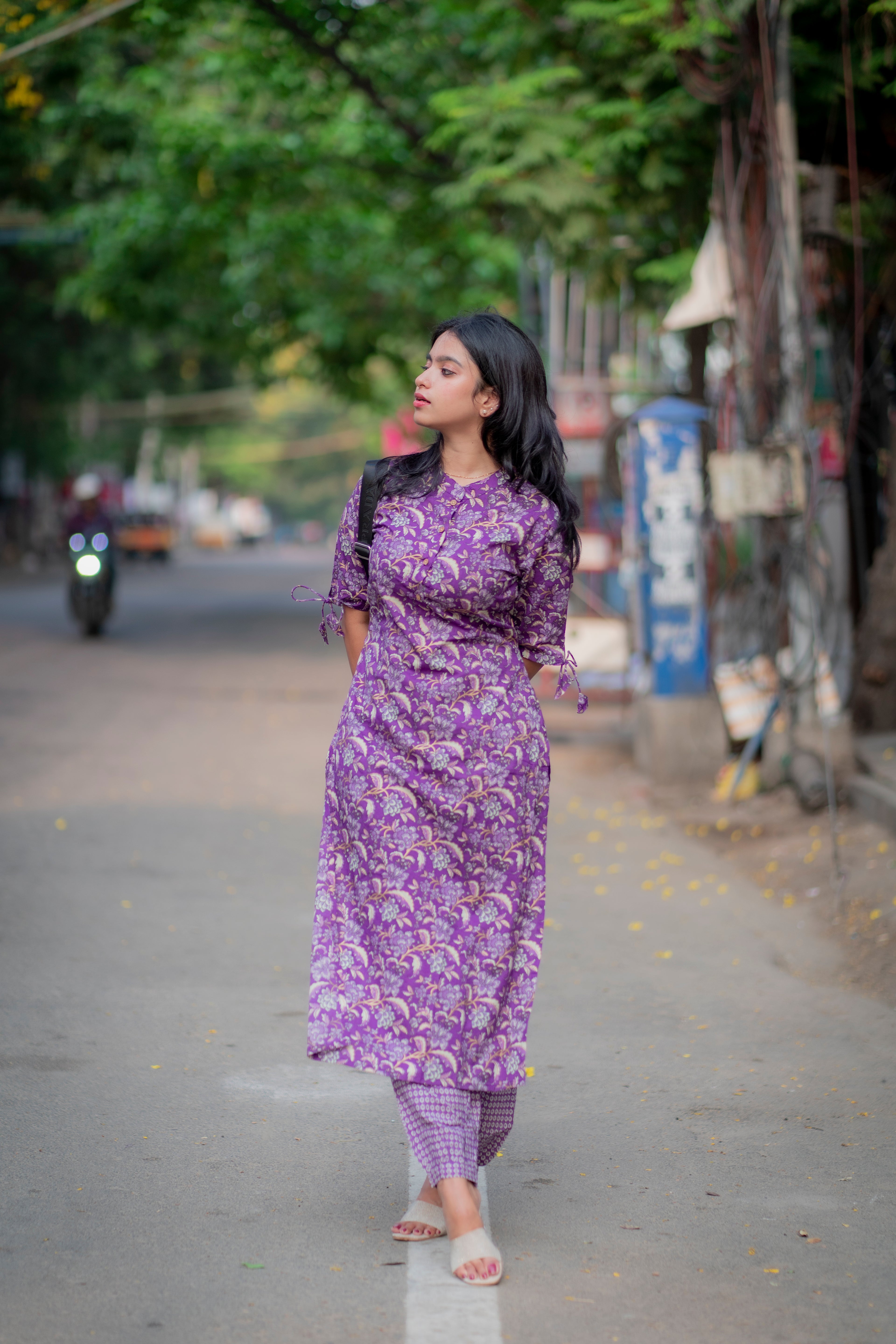 Hazel Cotton Kurta & Pant Set