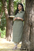 Geni Green Cotton Kurti
