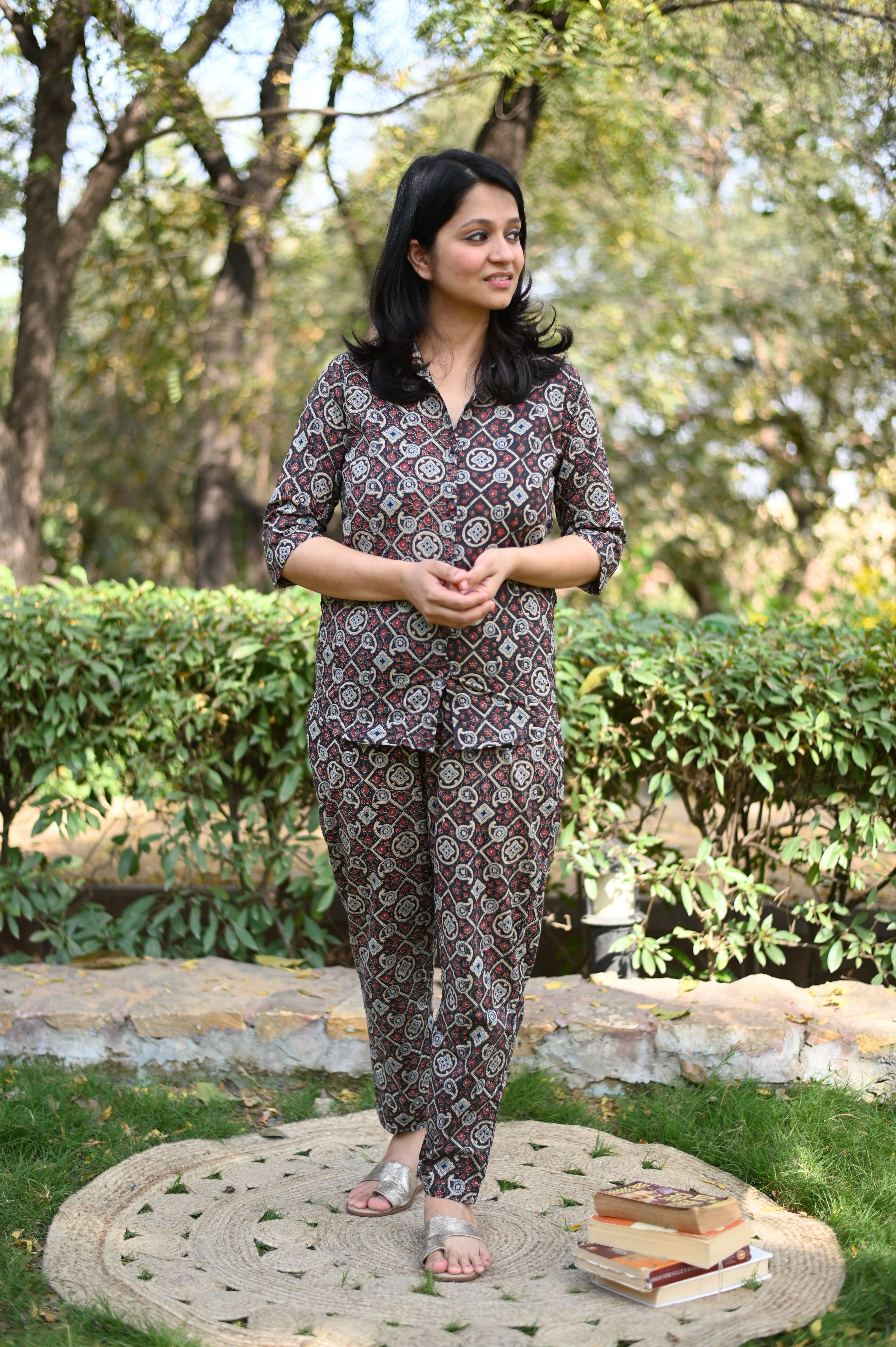 Aimee Ajrakh Print Loungewear Set