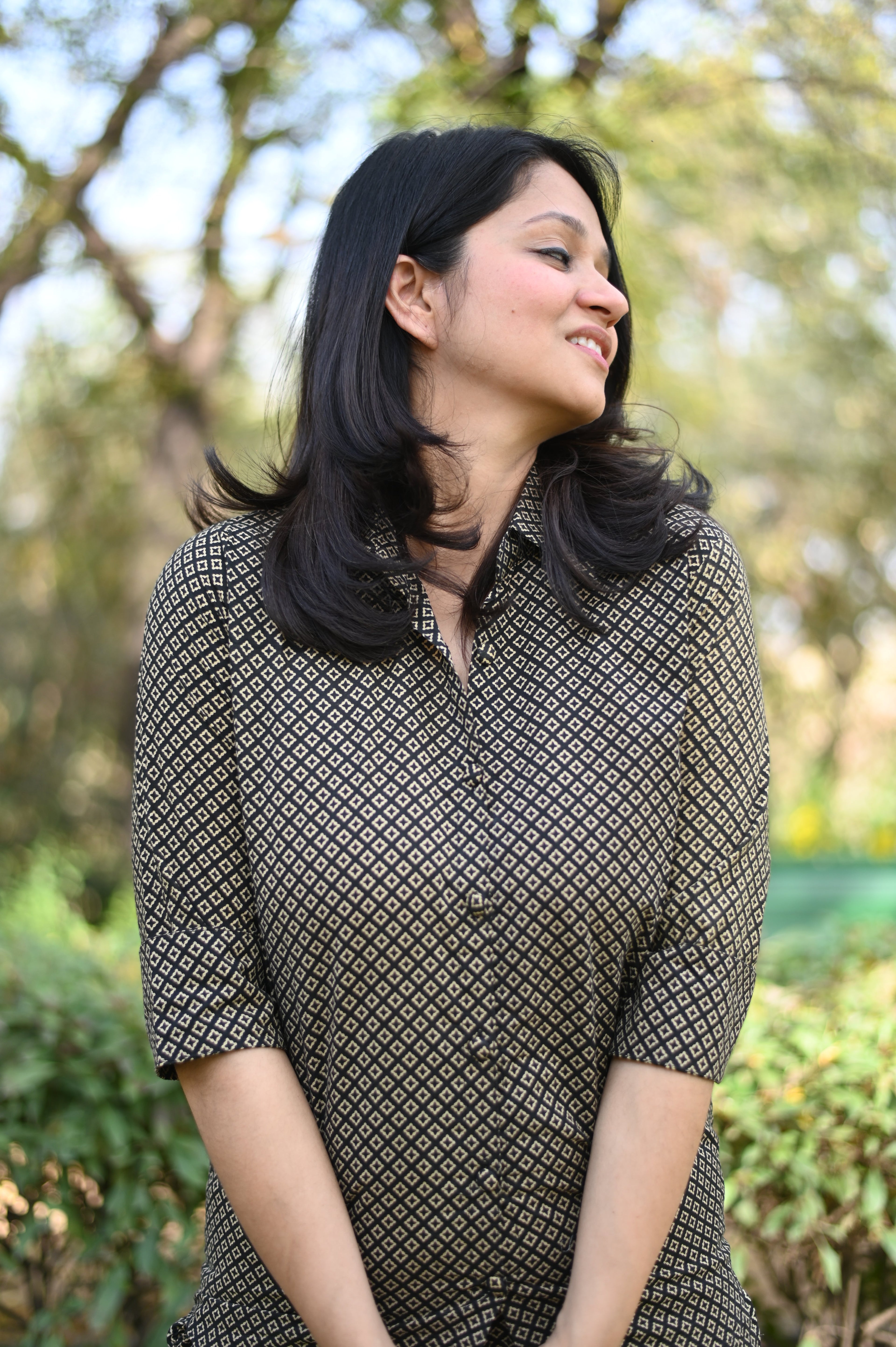 Charvee Check Print Loungewear Set