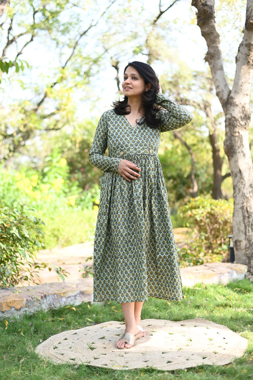 Geetika Cotton Midi Dress