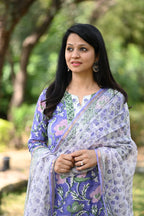 Aditi Hand Block Cotton Suit Set