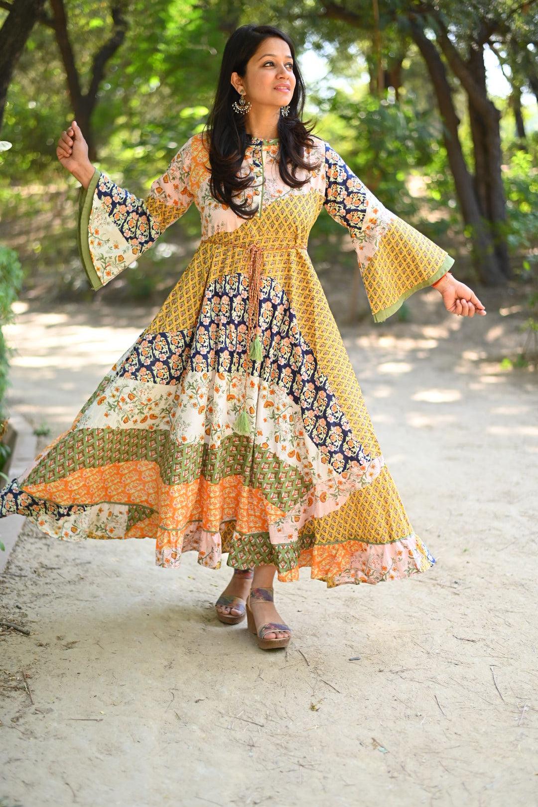 Multicolor Cotton Dress