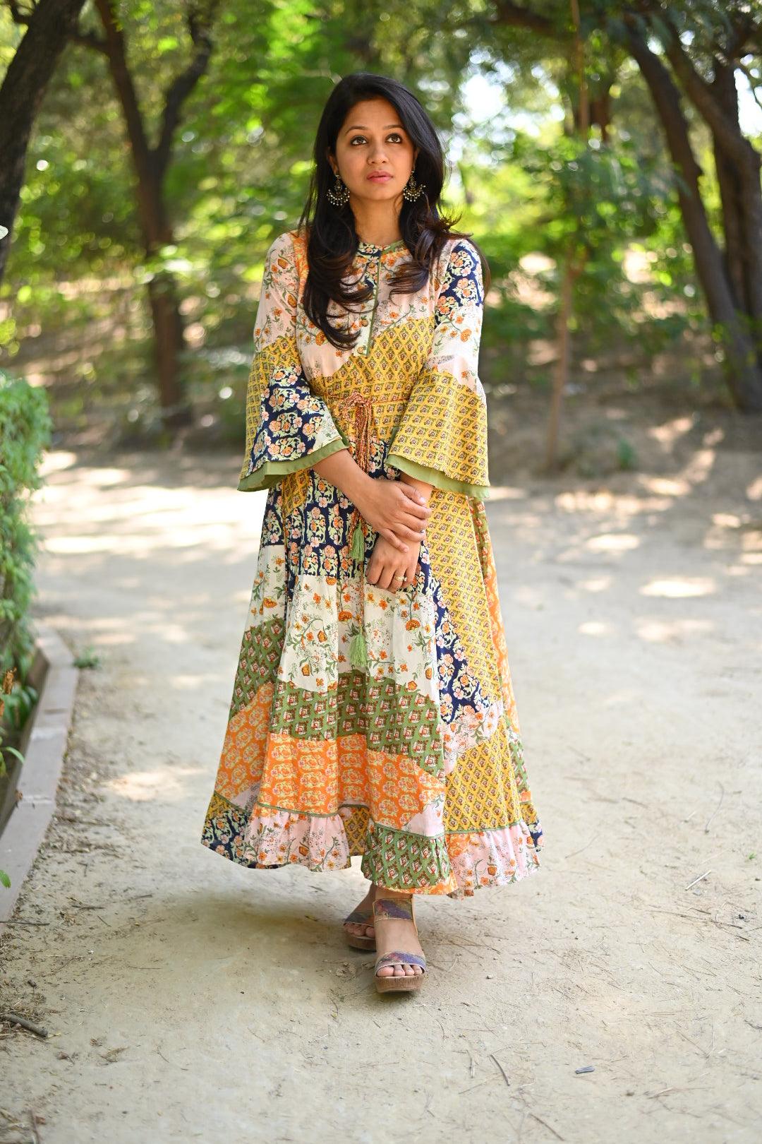 Multicolor Cotton Dress