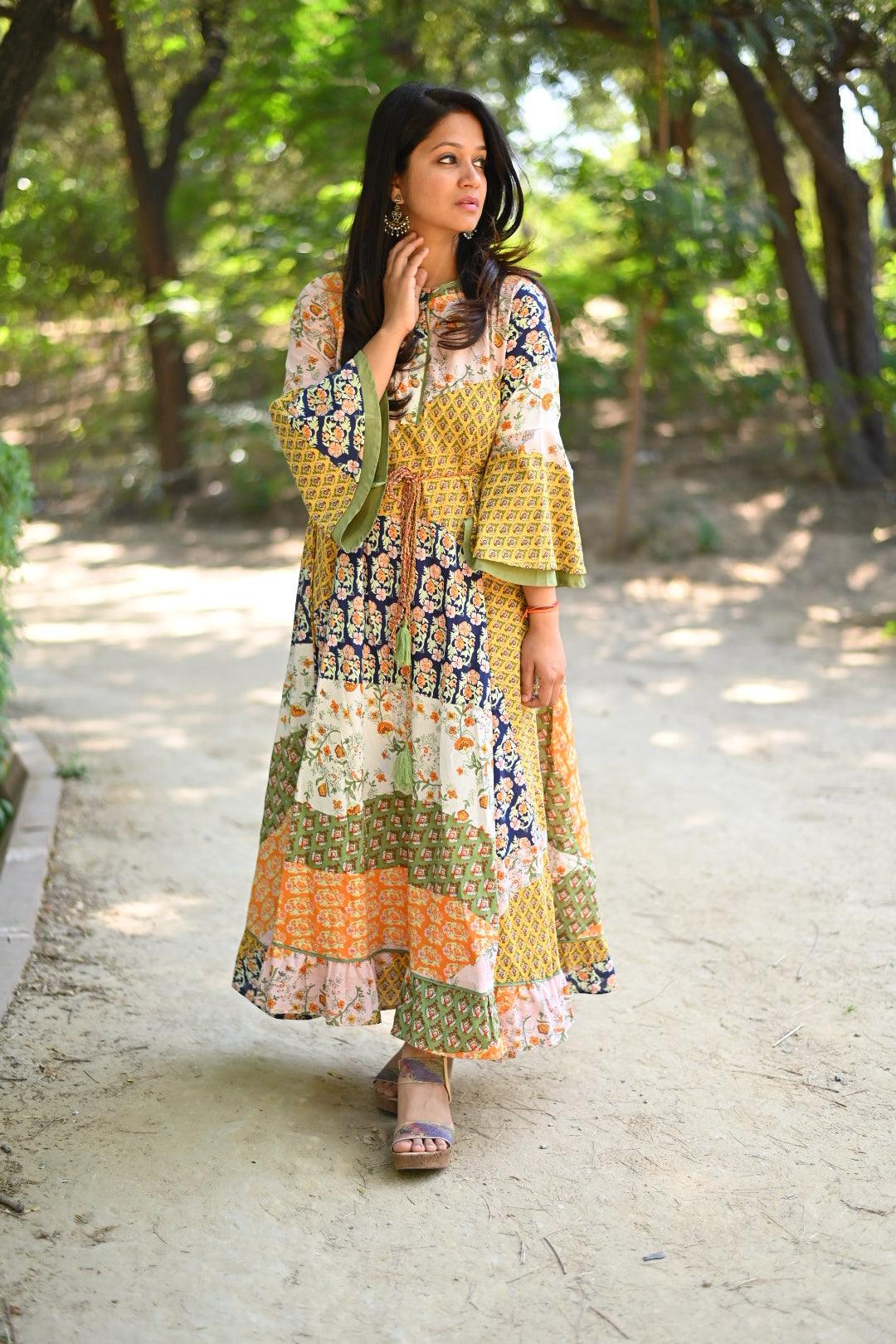 Multicolor Cotton Dress