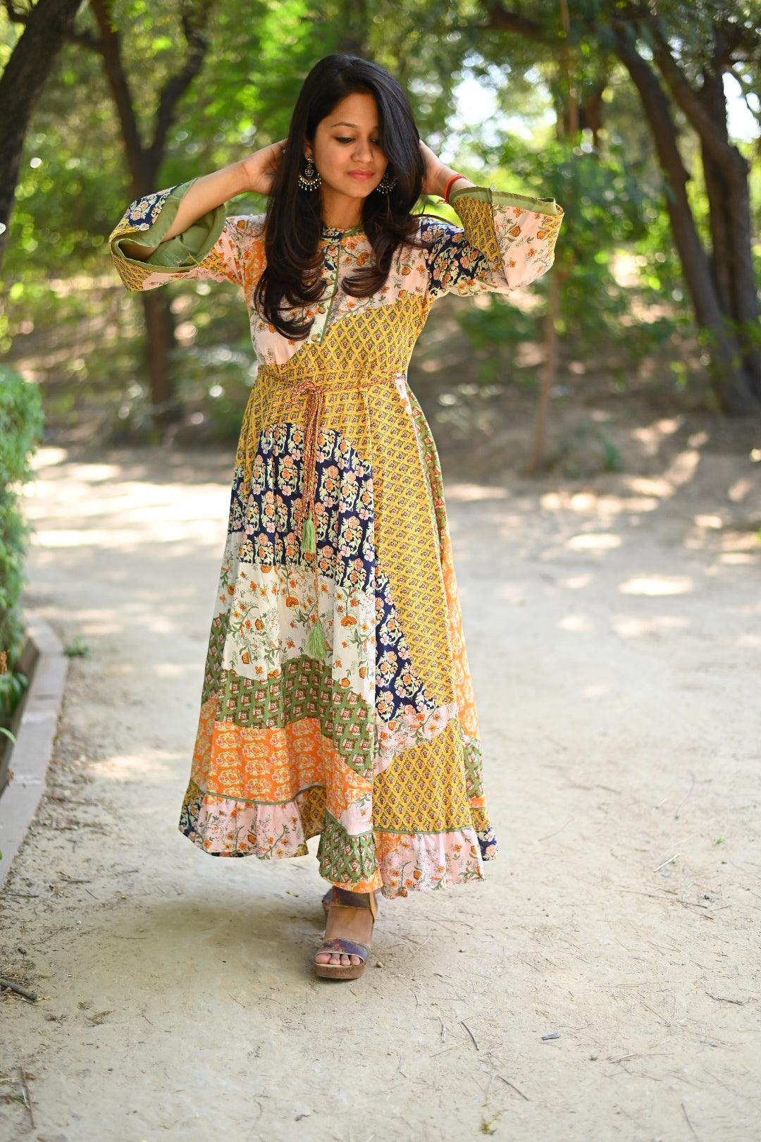 Multicolor Cotton Dress