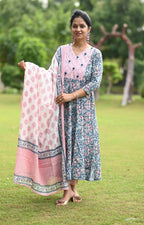 Sahiba Cotton Anarkali Suit Set