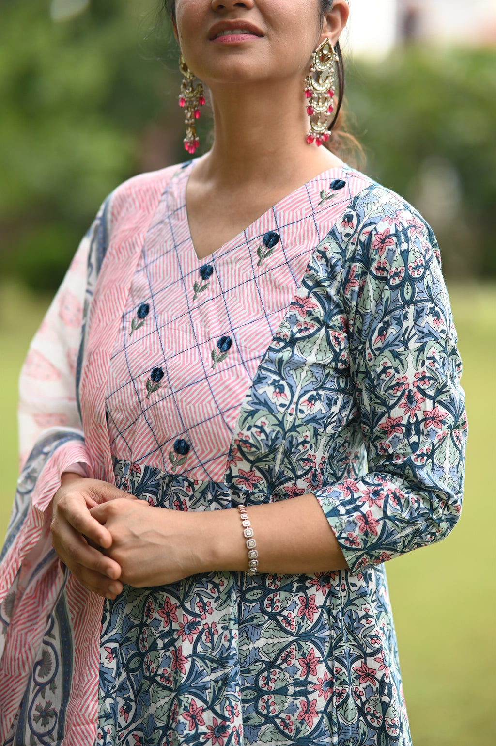 Sahiba Cotton Anarkali Suit Set