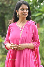 Banno Anarkali Cotton Suit Set