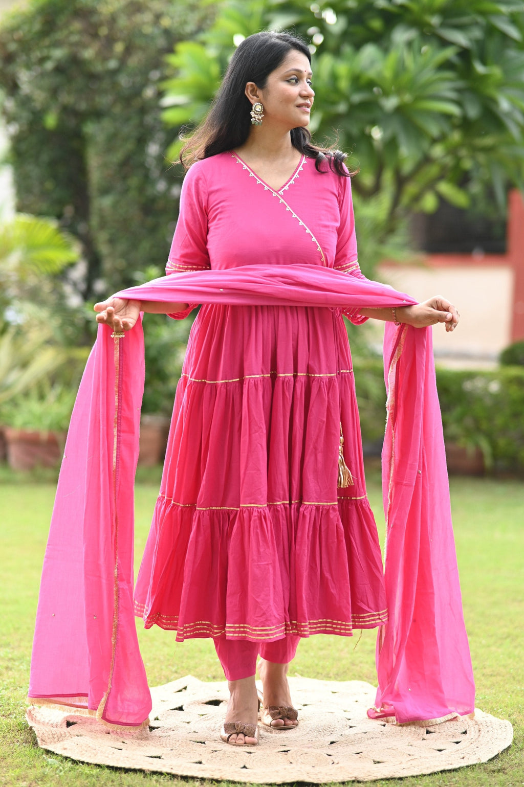 Banno Anarkali Cotton Suit Set