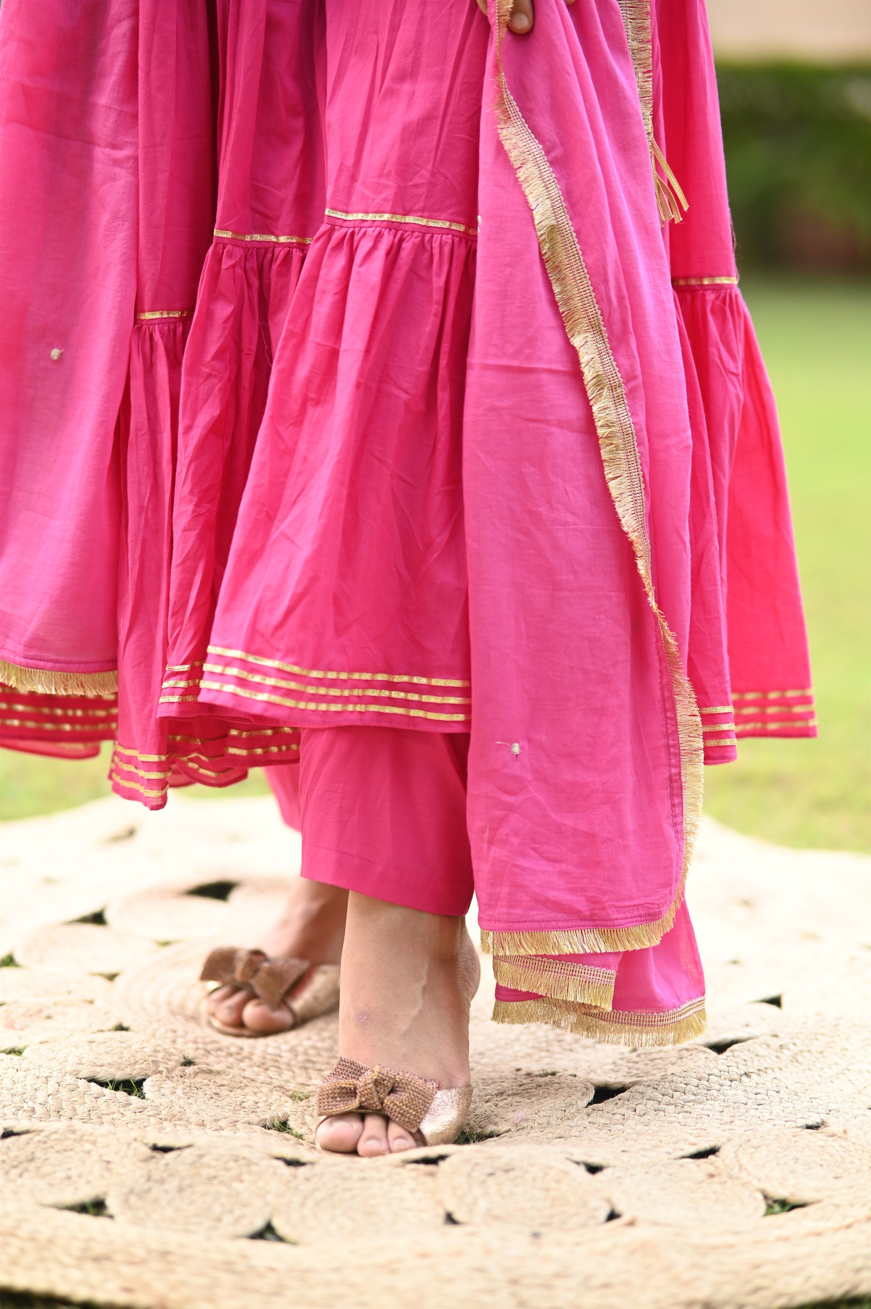 Banno Anarkali Cotton Suit Set