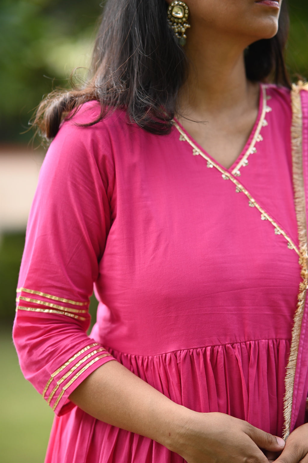 Banno Anarkali Cotton Suit Set