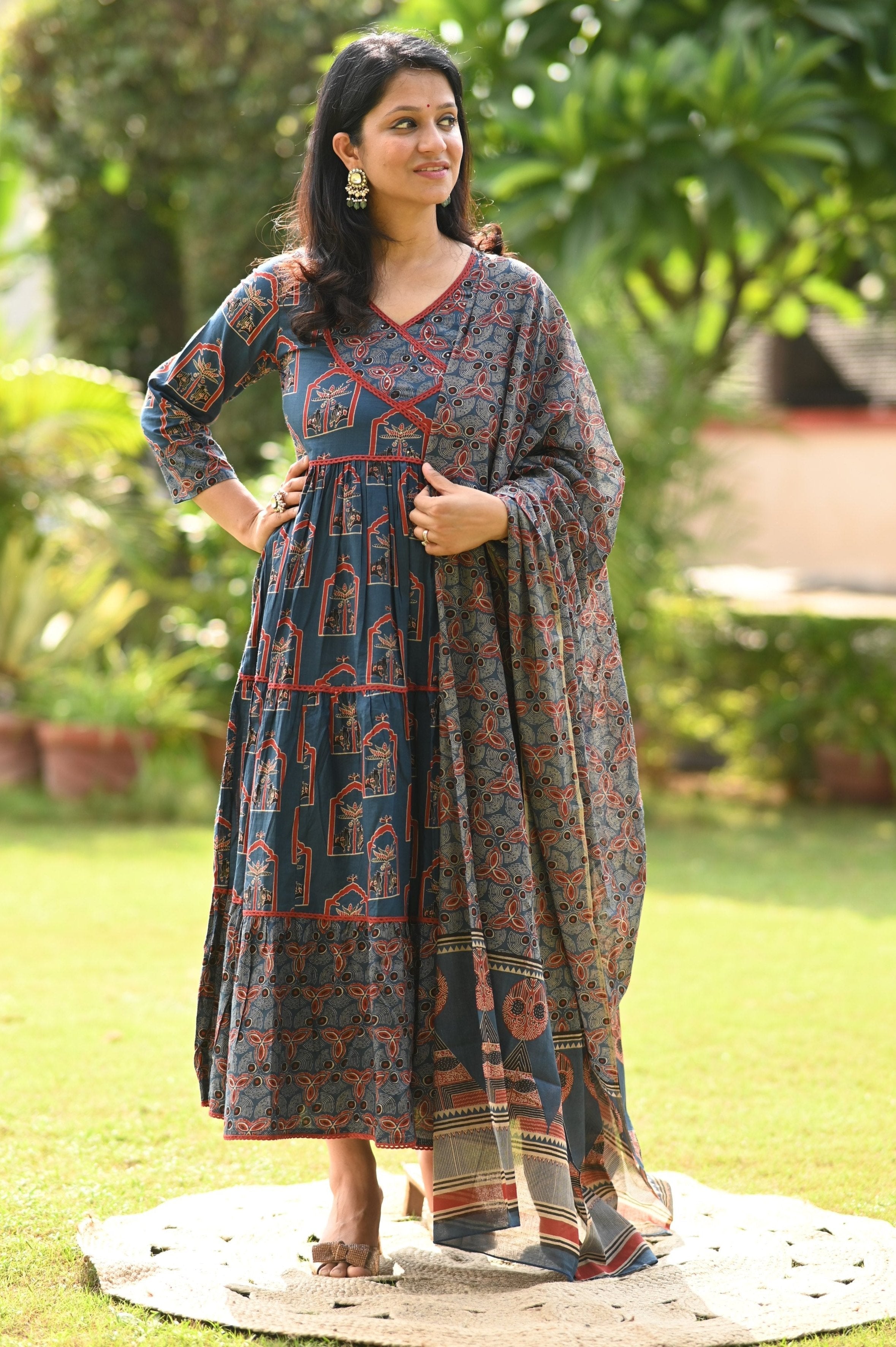 Nagma Anarkali Cotton Suit Set