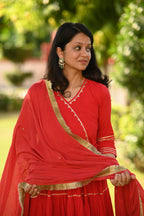 Jhoom Anarkali Cotton Suit Set