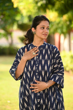 Blue Ikkat Cotton Set