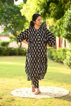 Black Ikkat Cotton Set