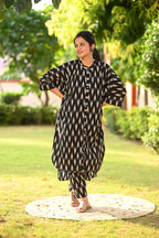 Black Ikkat Cotton Set