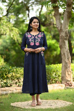 Kessa Blue Kurta Pant Set