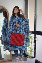 Hailey Cotton Anarkali set