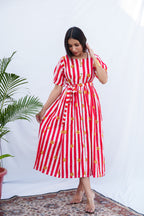 Catelyn Cotton Dress with hip knot