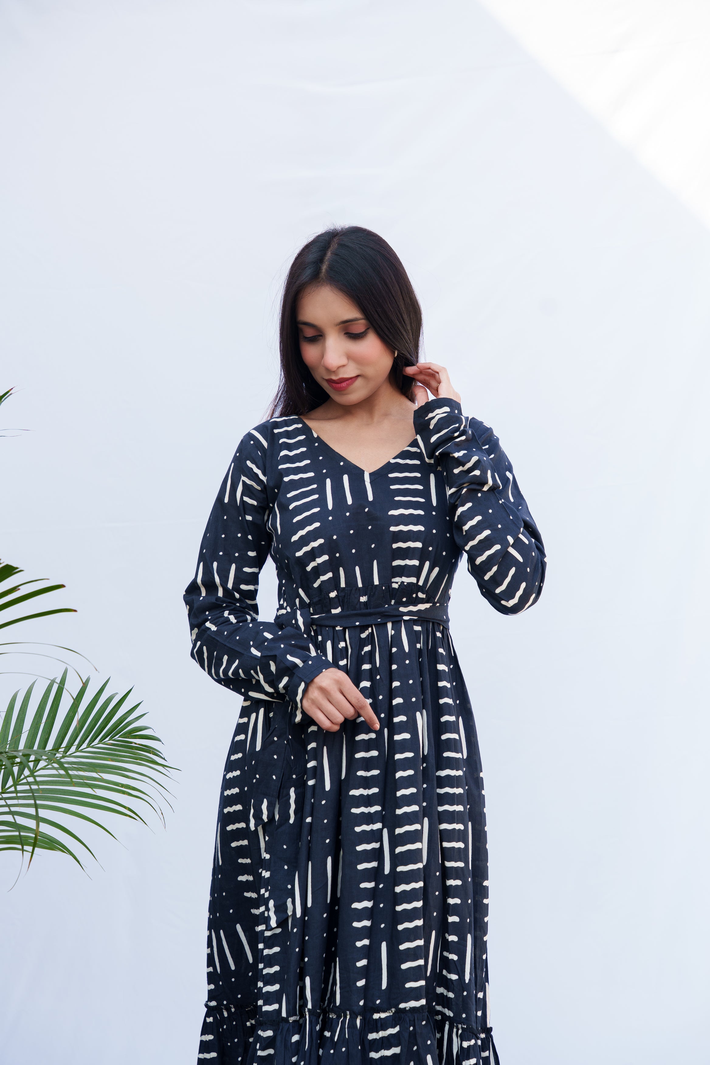 Briar Cotton tiered dress