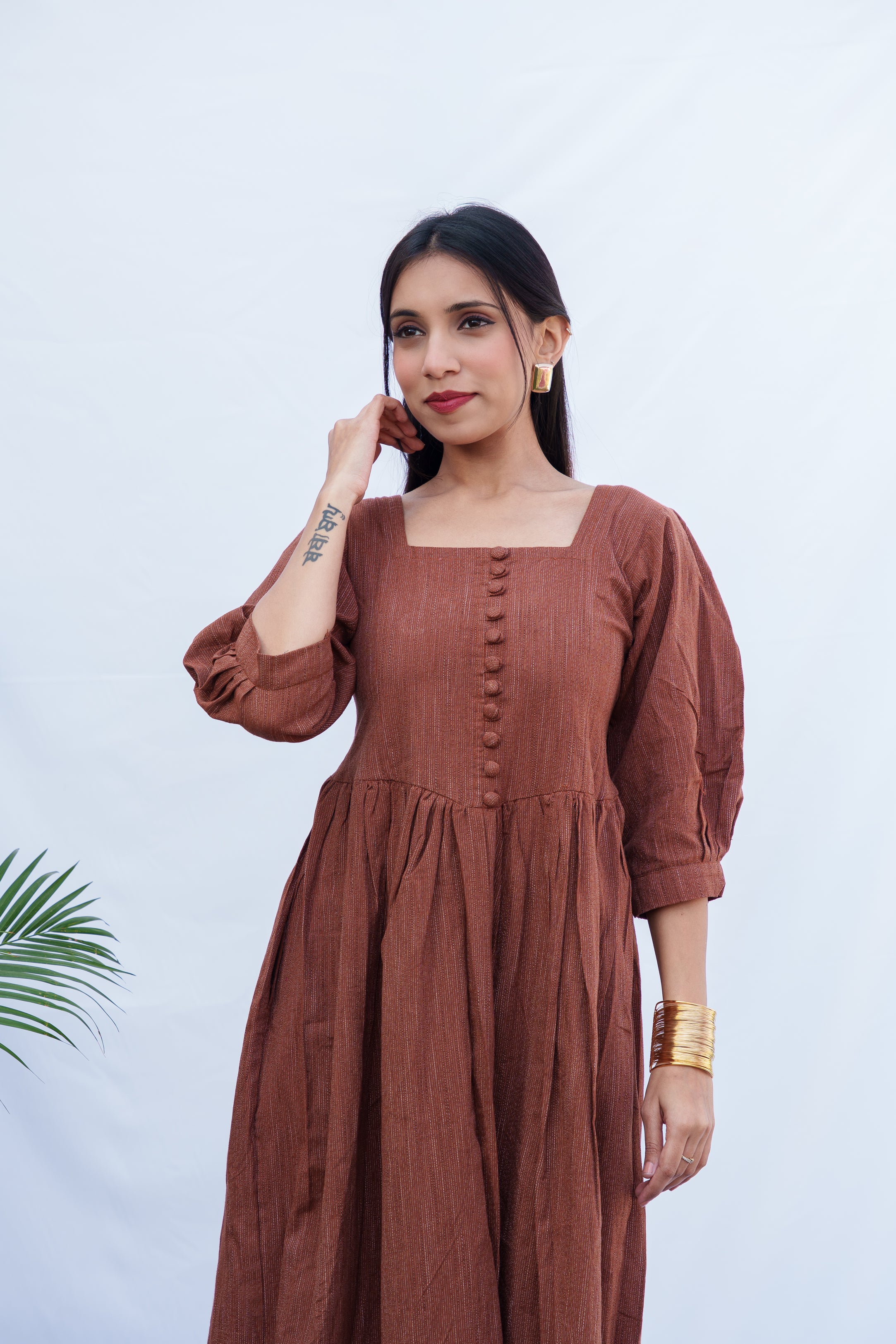 Anjali Handloom Cotton corset dress