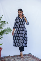 Dia cotton handblock kurti