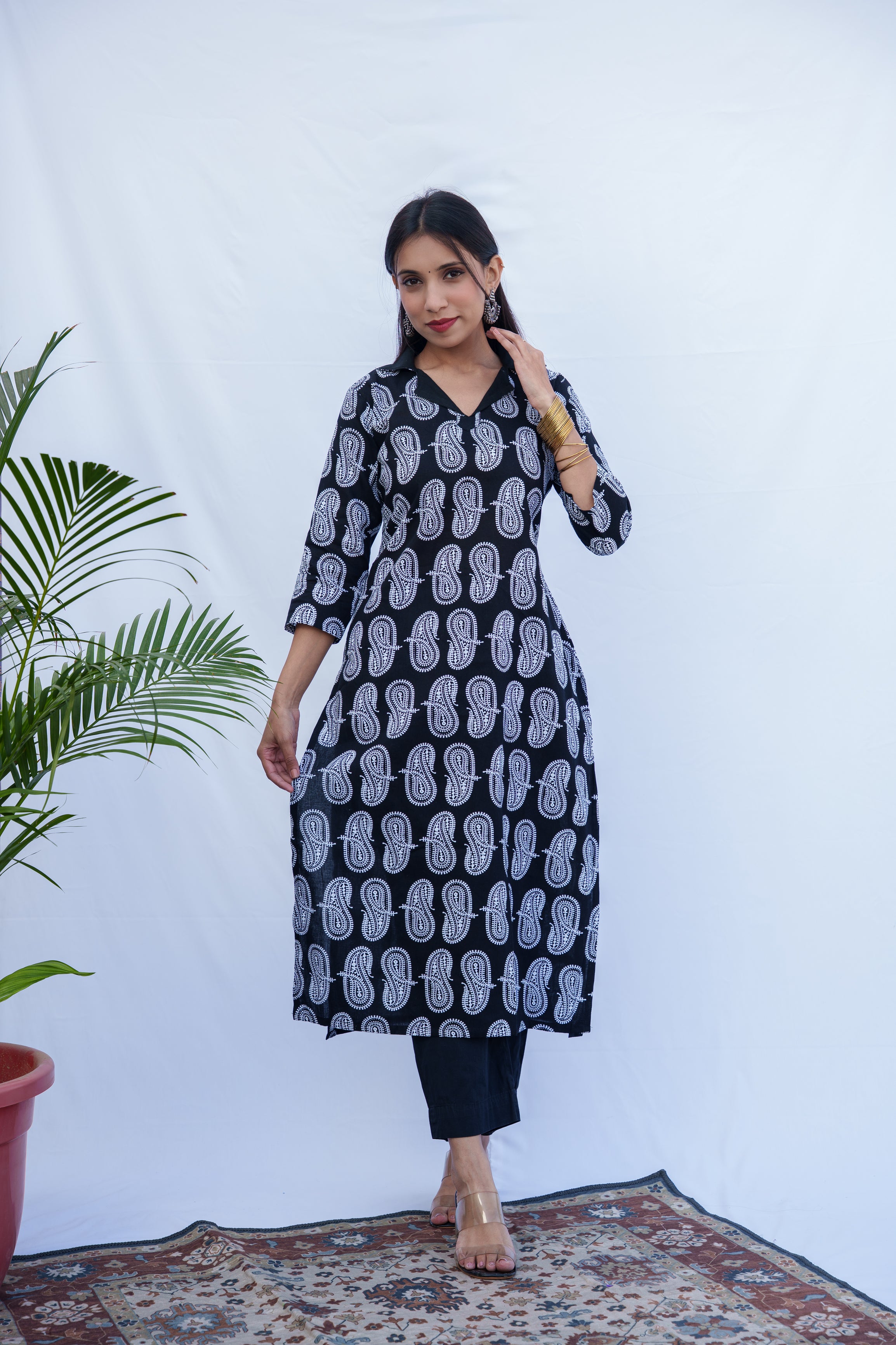 Dia cotton handblock kurti