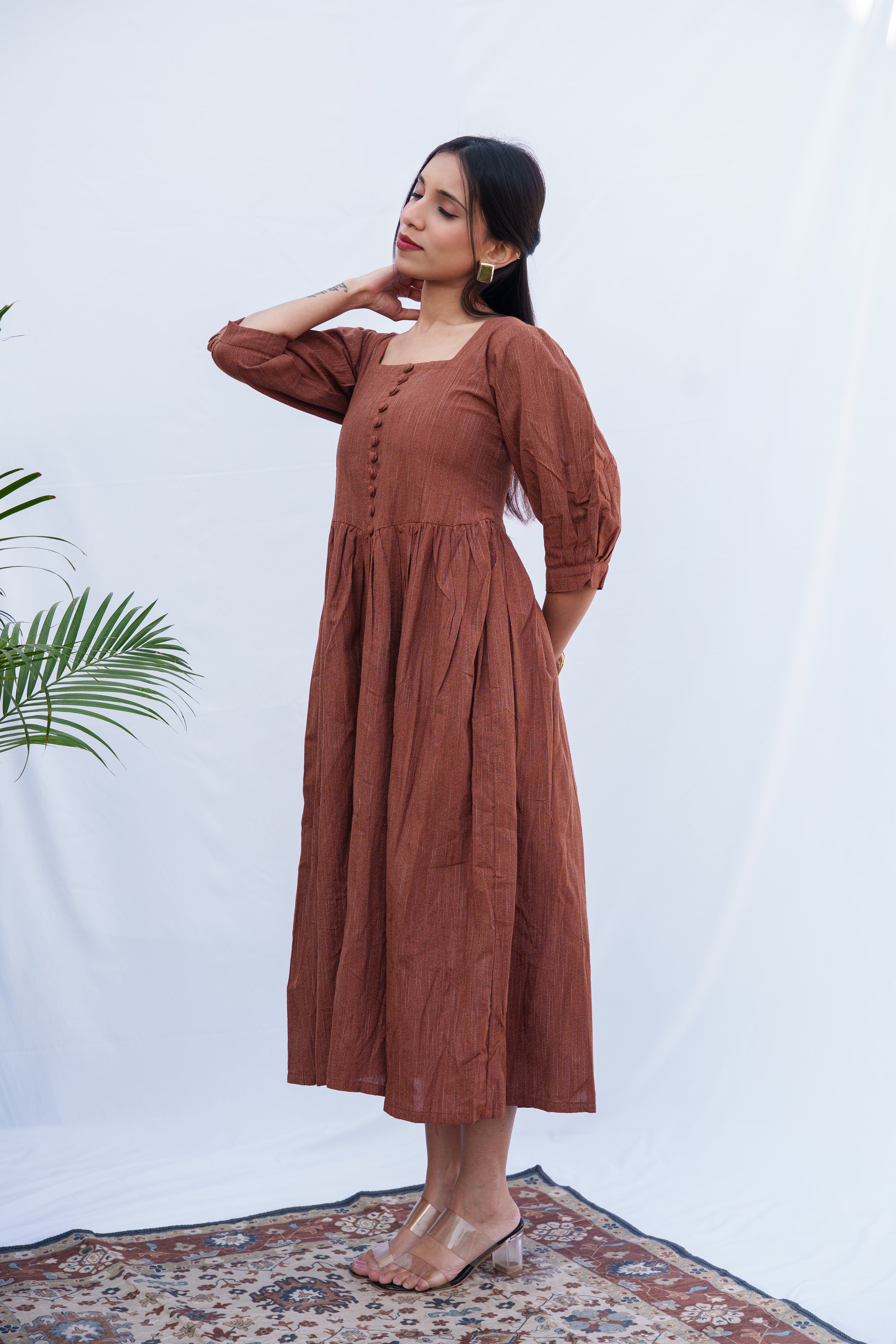 Anjali Handloom Cotton corset dress