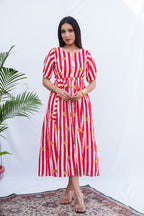 Catelyn Cotton Dress with hip knot