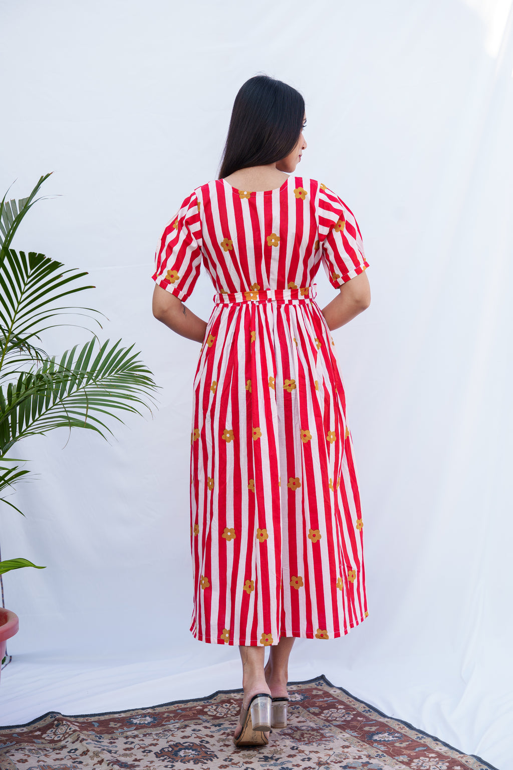 Catelyn Cotton Dress with hip knot