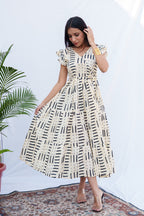 Isabel Cotton tiered dress