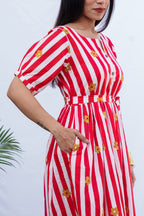Catelyn Cotton Dress with hip knot
