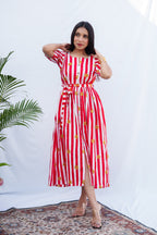 Catelyn Cotton Dress with hip knot