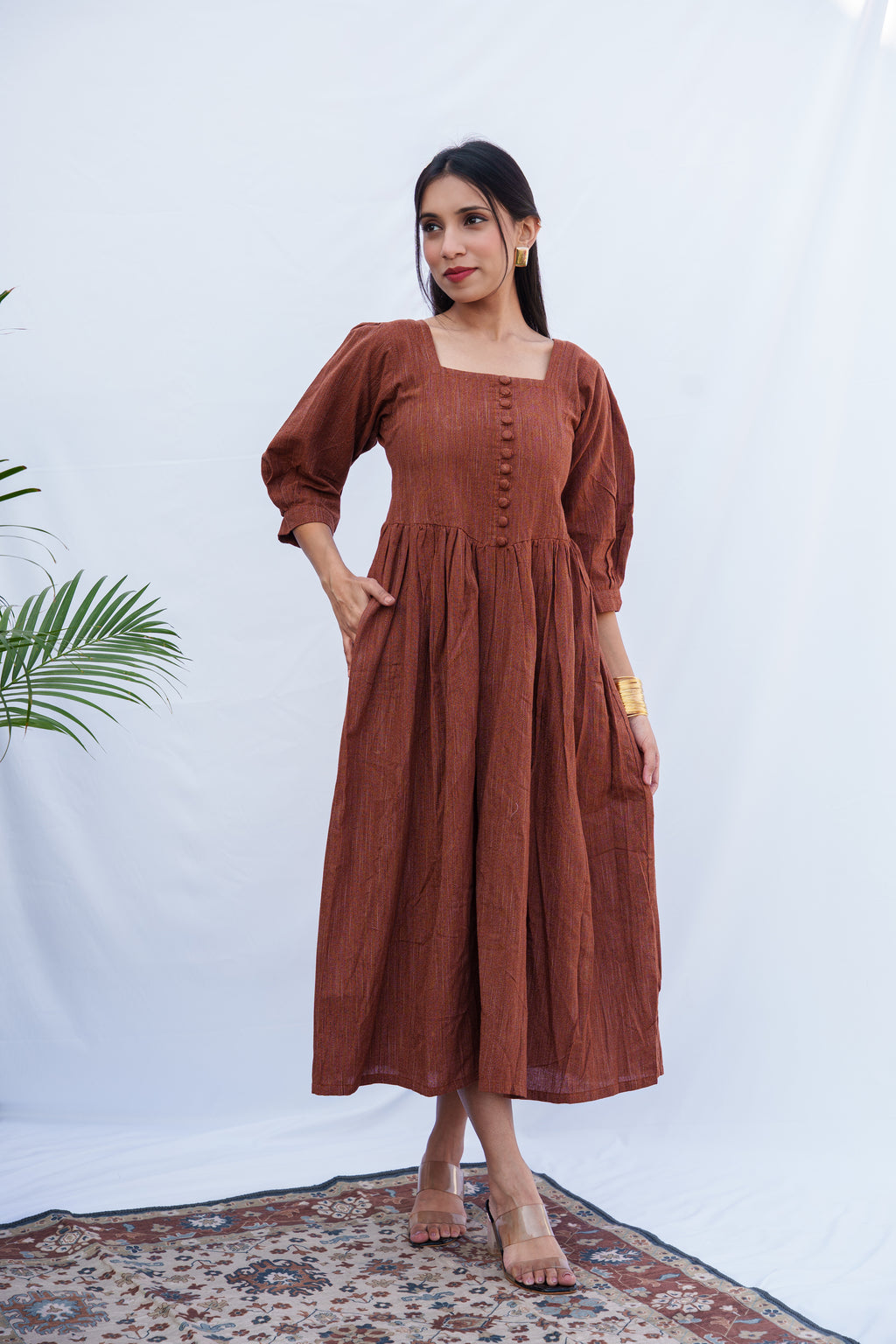 Anjali Handloom Cotton corset dress