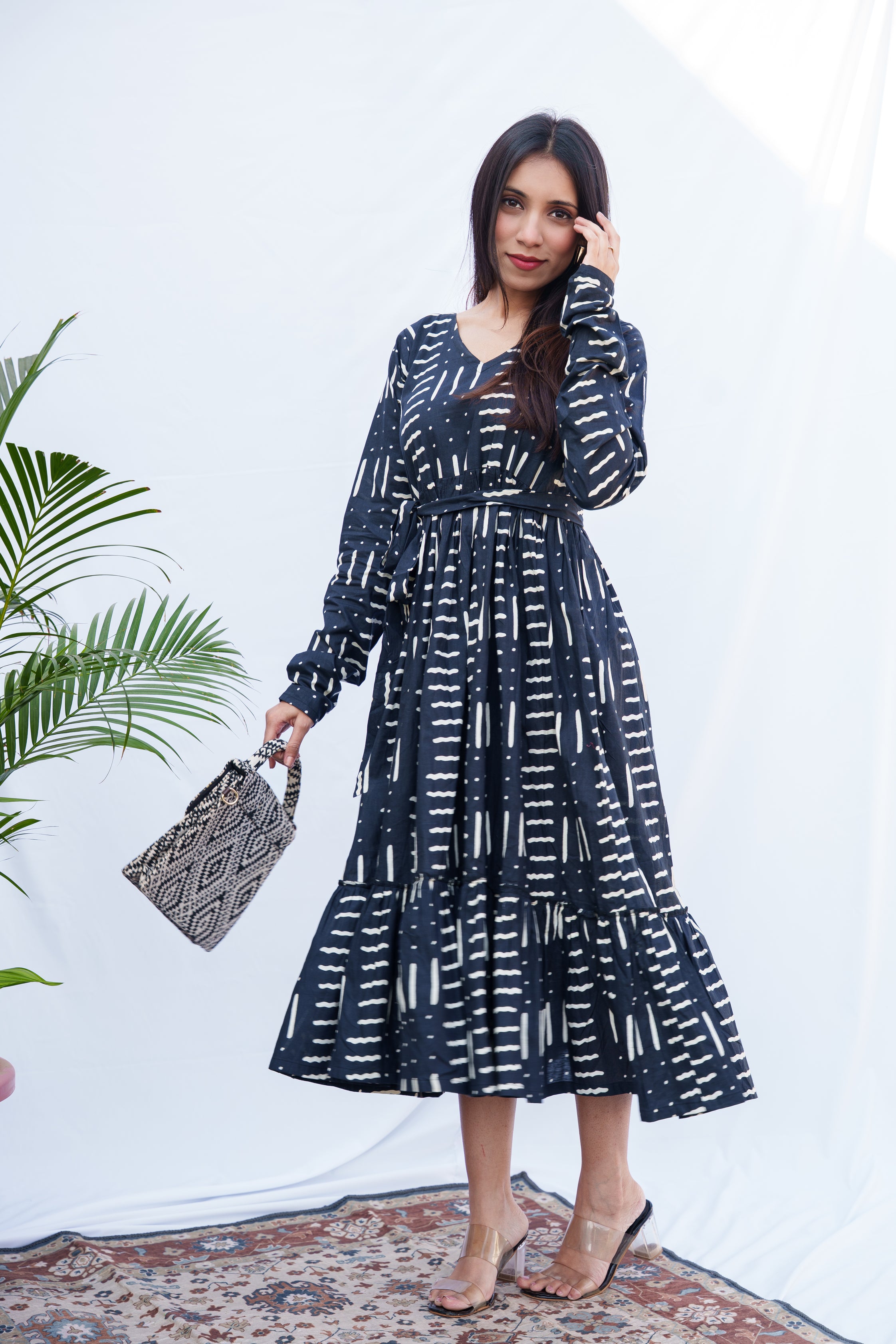 Briar Cotton tiered dress