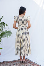 Isabel Cotton tiered dress