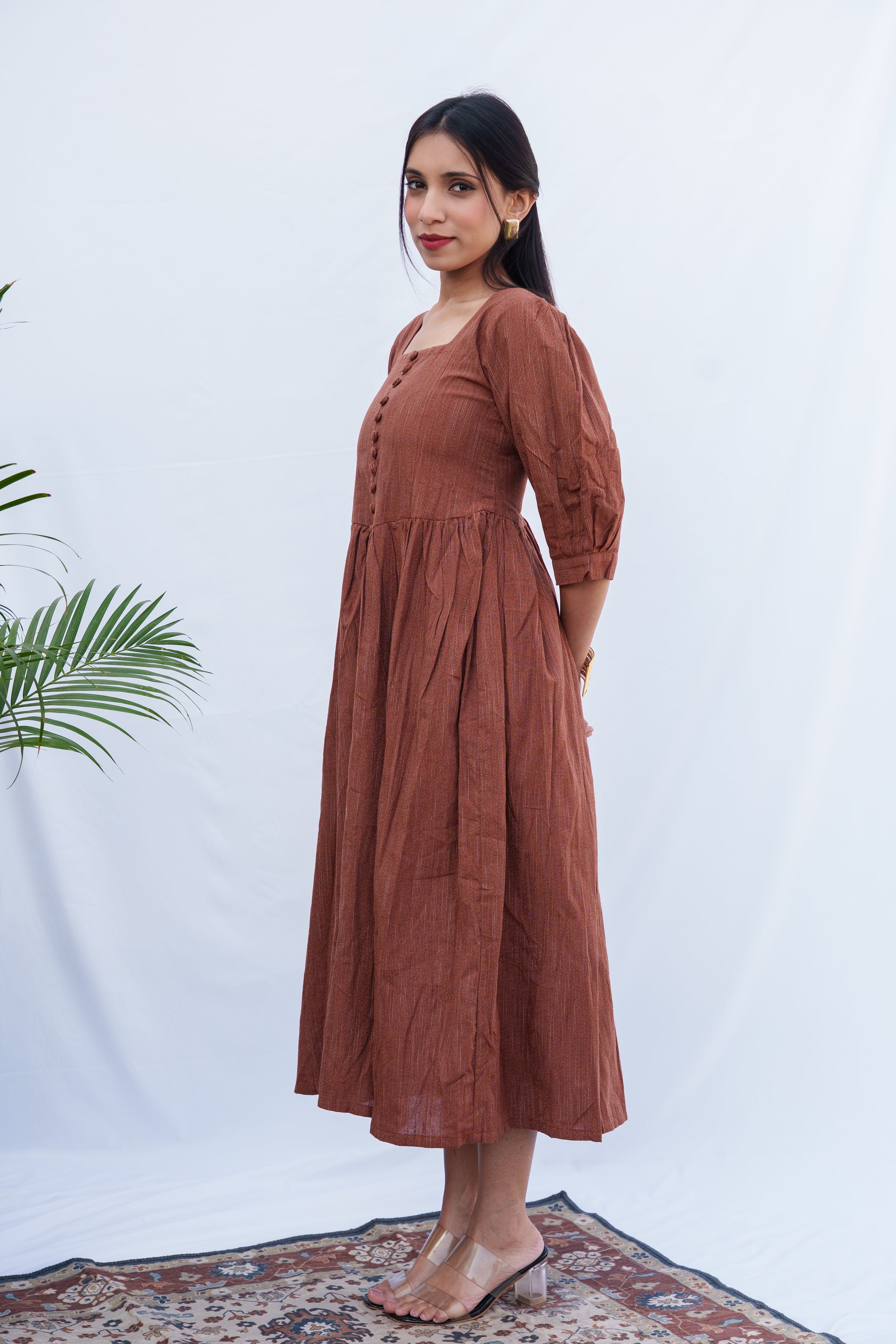 Anjali Handloom Cotton corset dress