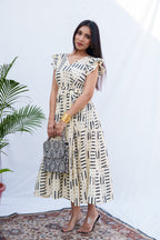 Isabel Cotton tiered dress
