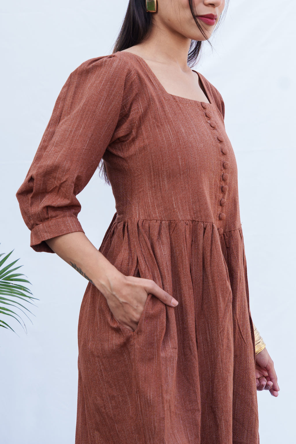 Anjali Handloom Cotton corset dress