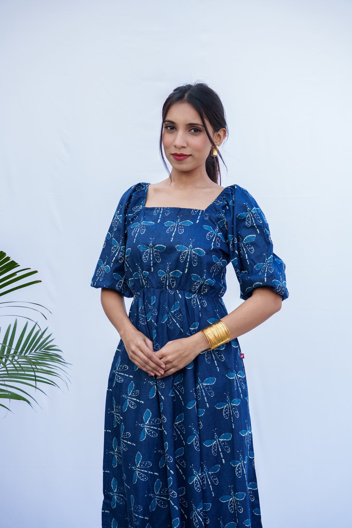 Elina HandBlock Cotton Dress