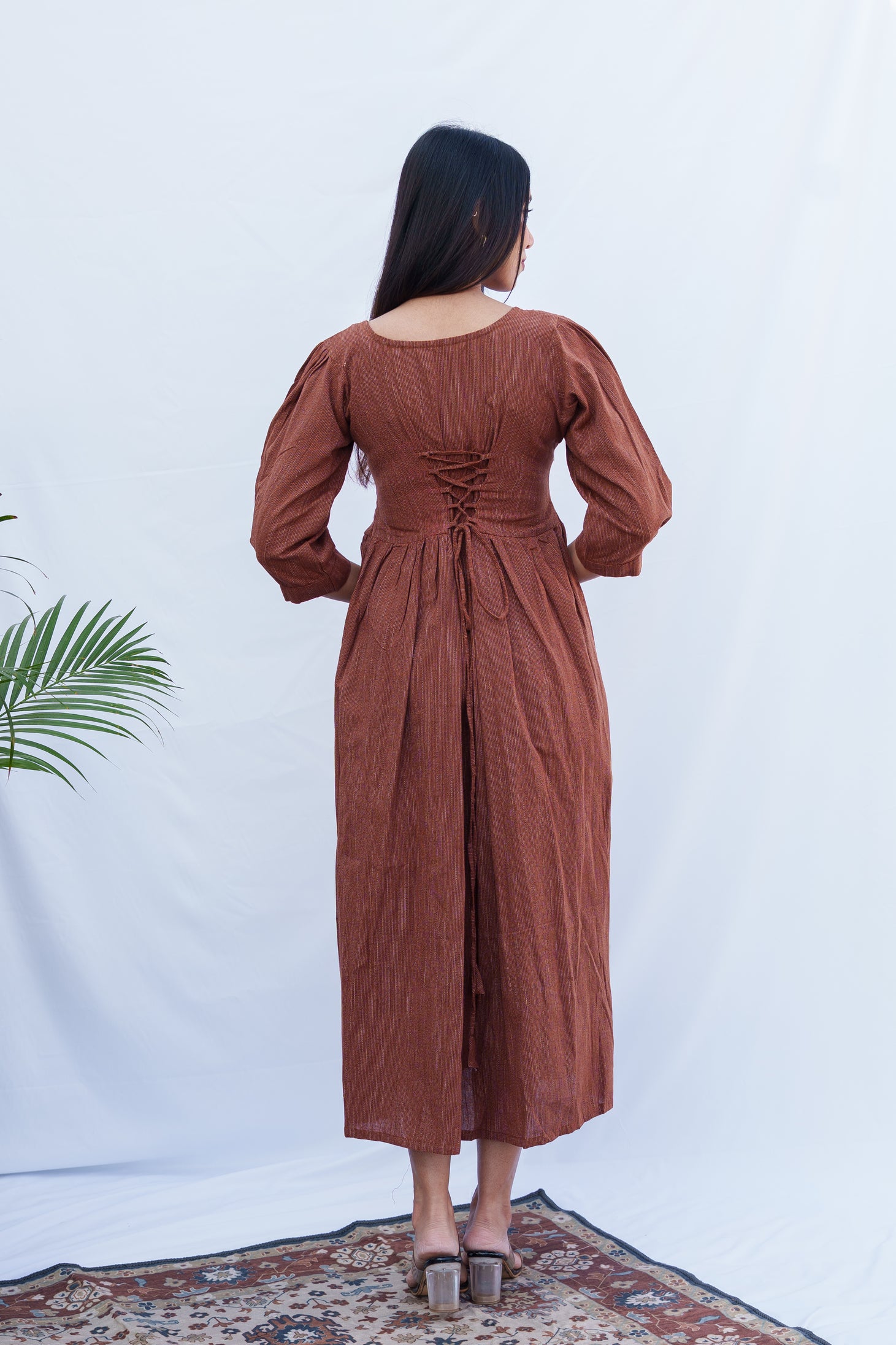 Anjali Handloom Cotton corset dress