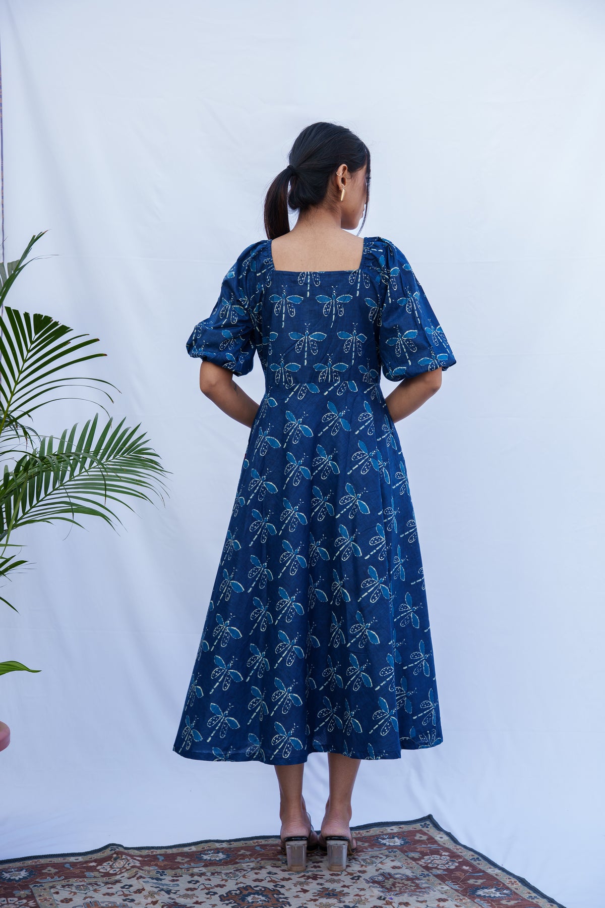 Elina HandBlock Cotton Dress